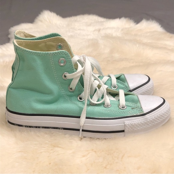 CONVERSE All-Star Mint Green Hi Top - Picture 5 of 11